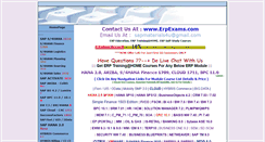 Desktop Screenshot of erpexams.com